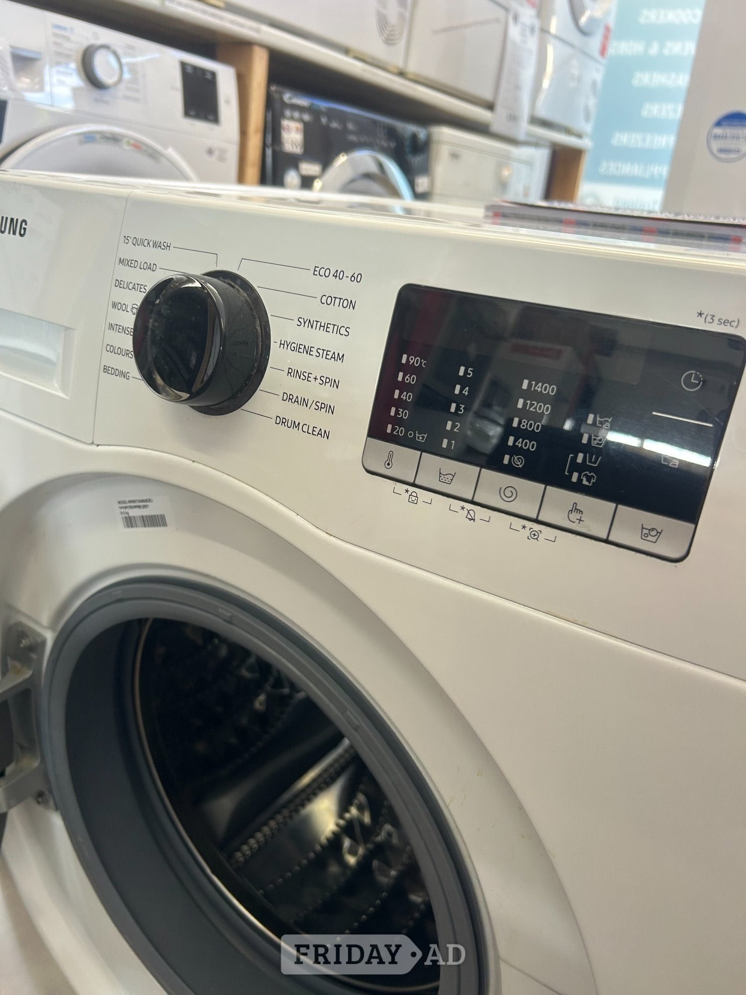 SAMSUNG 9KG WASHING MACHINE - Home Appliances