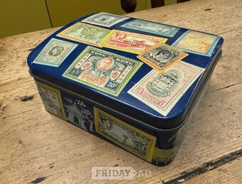 Stamps – Tin of miscellaneous stamps (hundreds!)