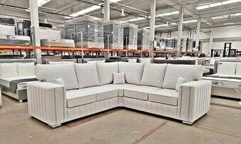 Cream corner sofa in reasonable price ¬ Delivery available 