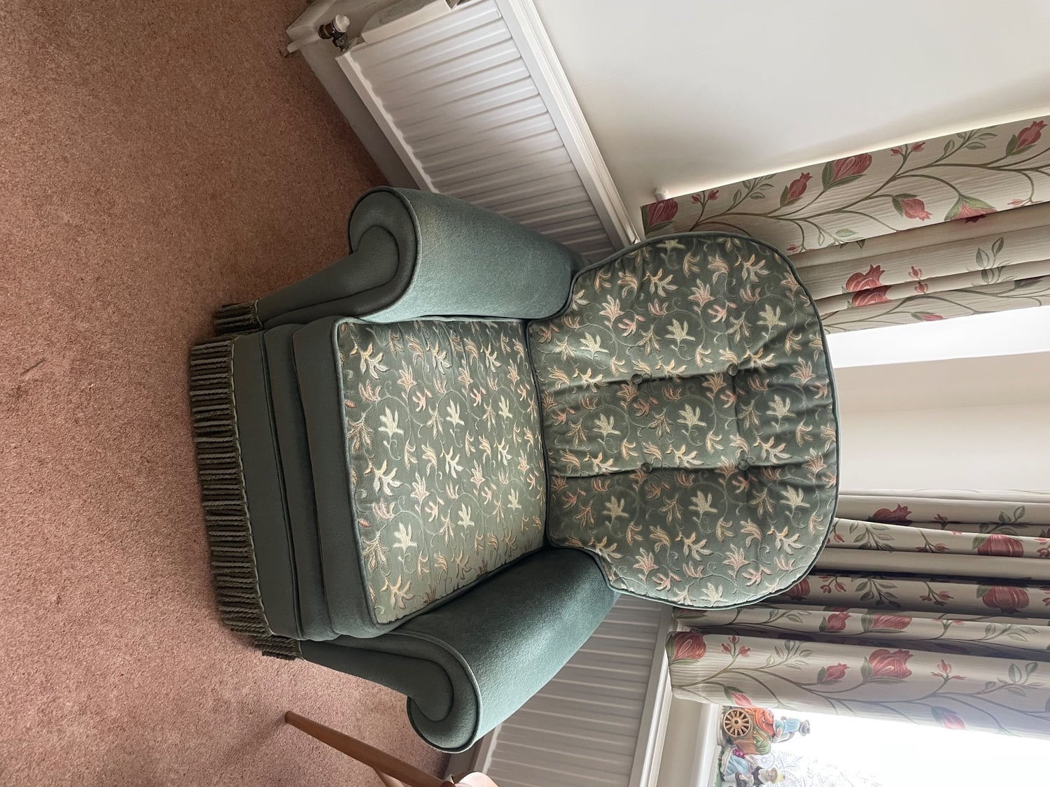 Arm chairs in green in Lancing