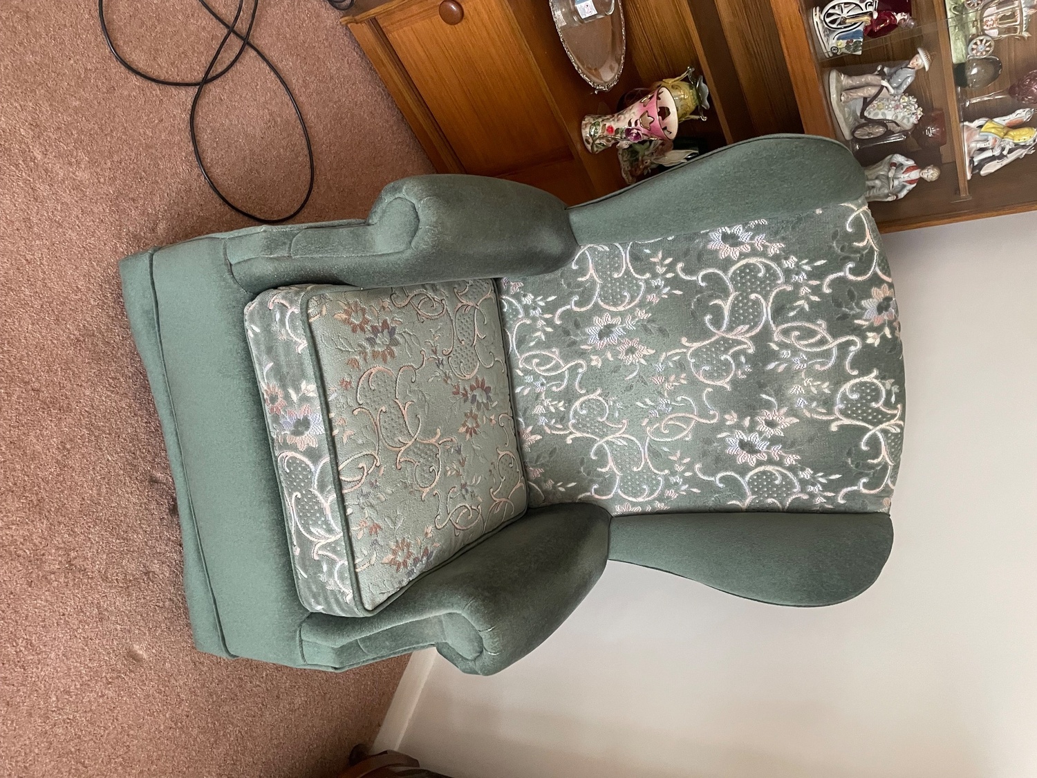 Arm chairs in green