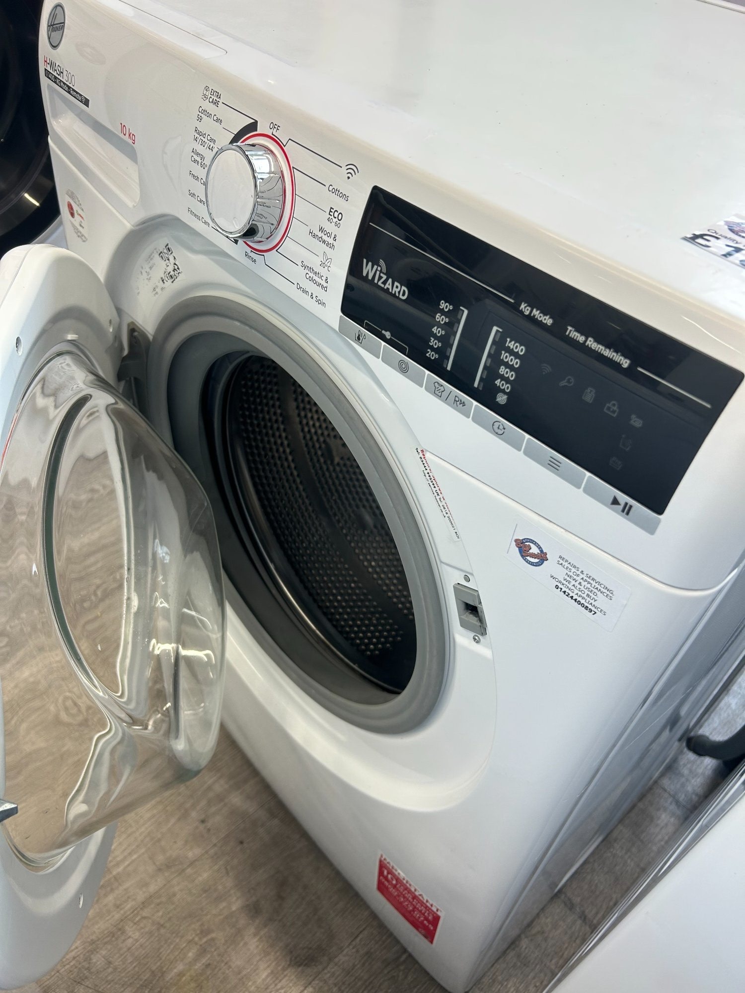HOOVER 10KG WASHING MACHINE