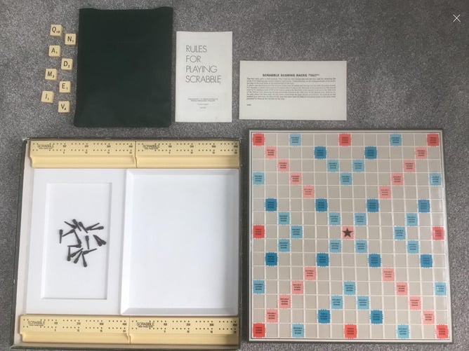Vintage Scrabble Deluxe