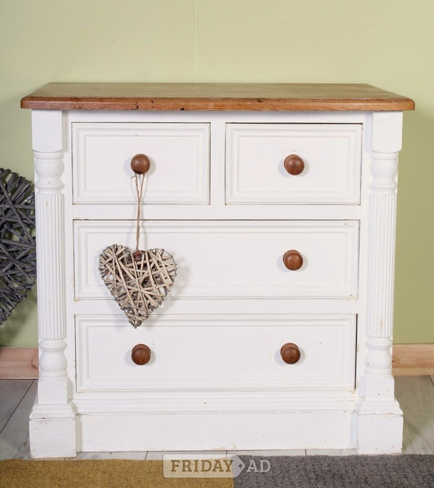 Delivery Options - Shabby Chic Pine Chest Of Drawers - Furniture in Hailsham