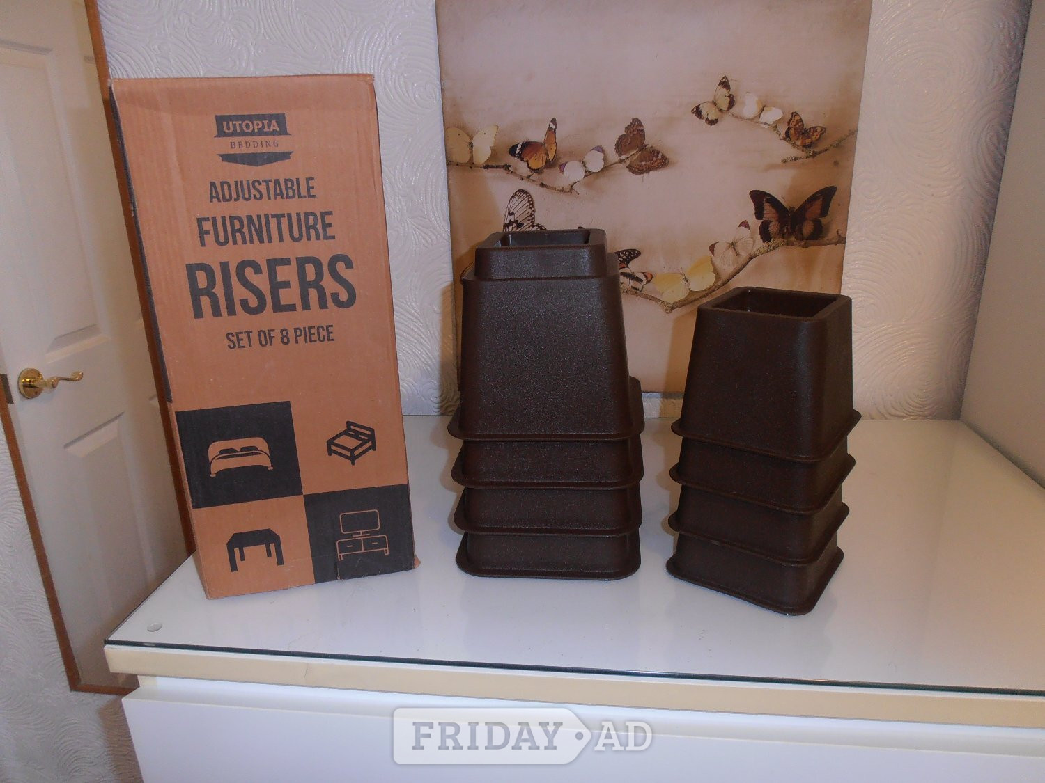 Furniture Risers Set of 8 in Otley