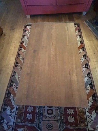 Coffee table with shelf