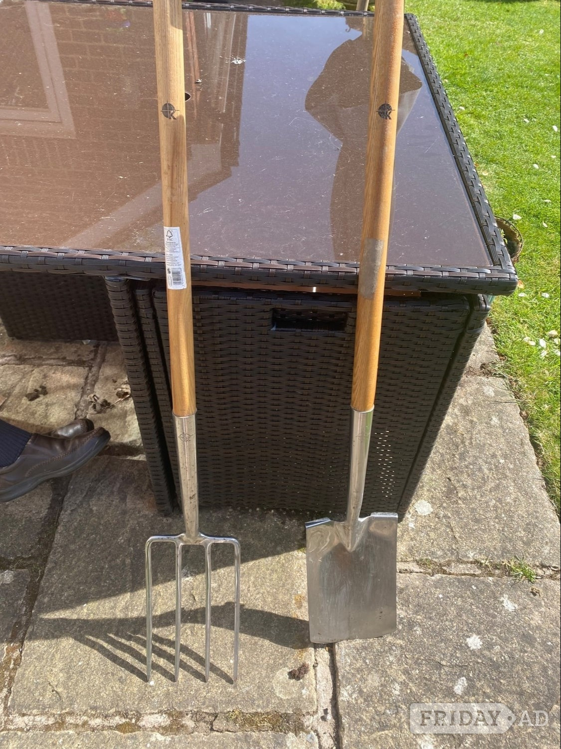 Large garden Fork and Spade, hardly used