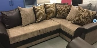 LUSH CORNER SOFA - BROWN