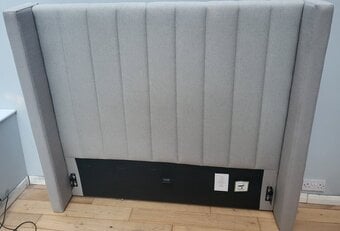 Padded High Back Headboard for a Double Bed