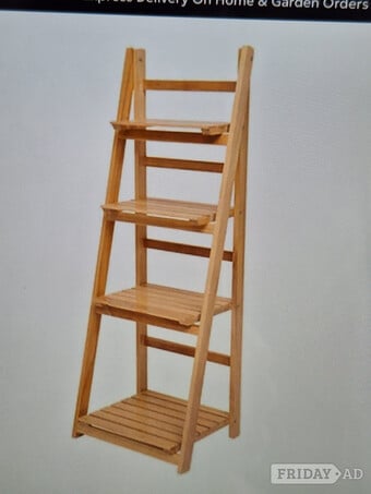 4 Tier wooden Ladder shelf