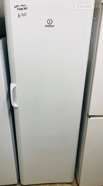 Indesit 6ft tall free standing freezer 