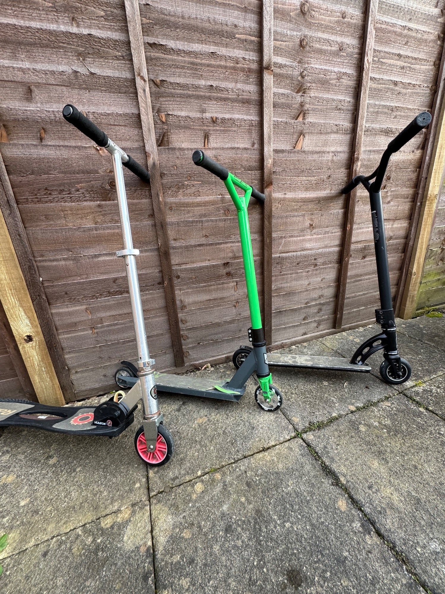 Three Stunt Scooters 