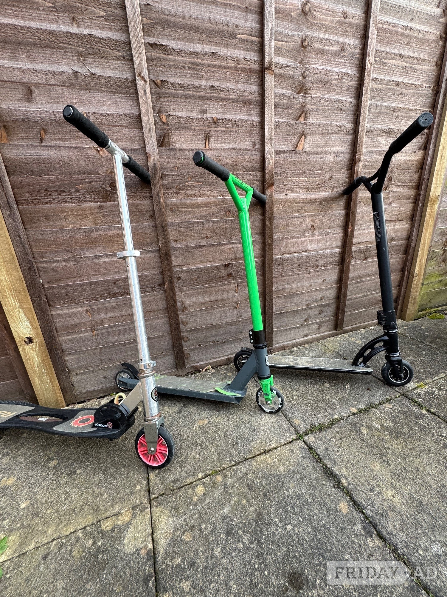Three Stunt Scooters 