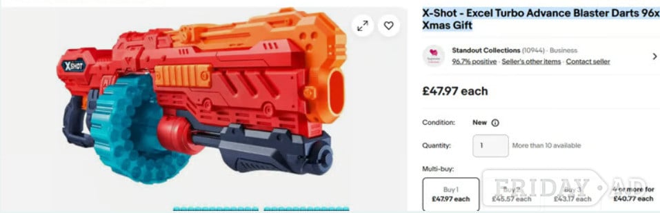 X-Shot Blaster with 96 Darts – Brand New