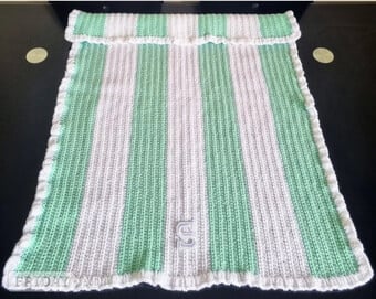 Crochet Baby Blanket, Personalised