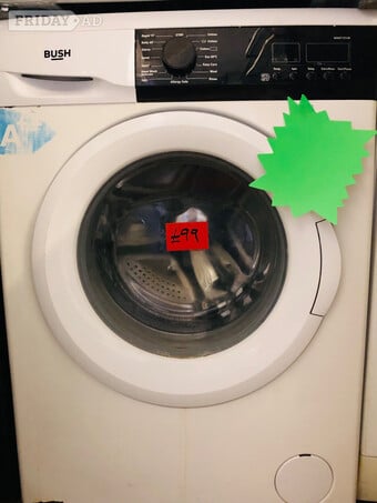 Bush 10KG load washing machine with large size drum.