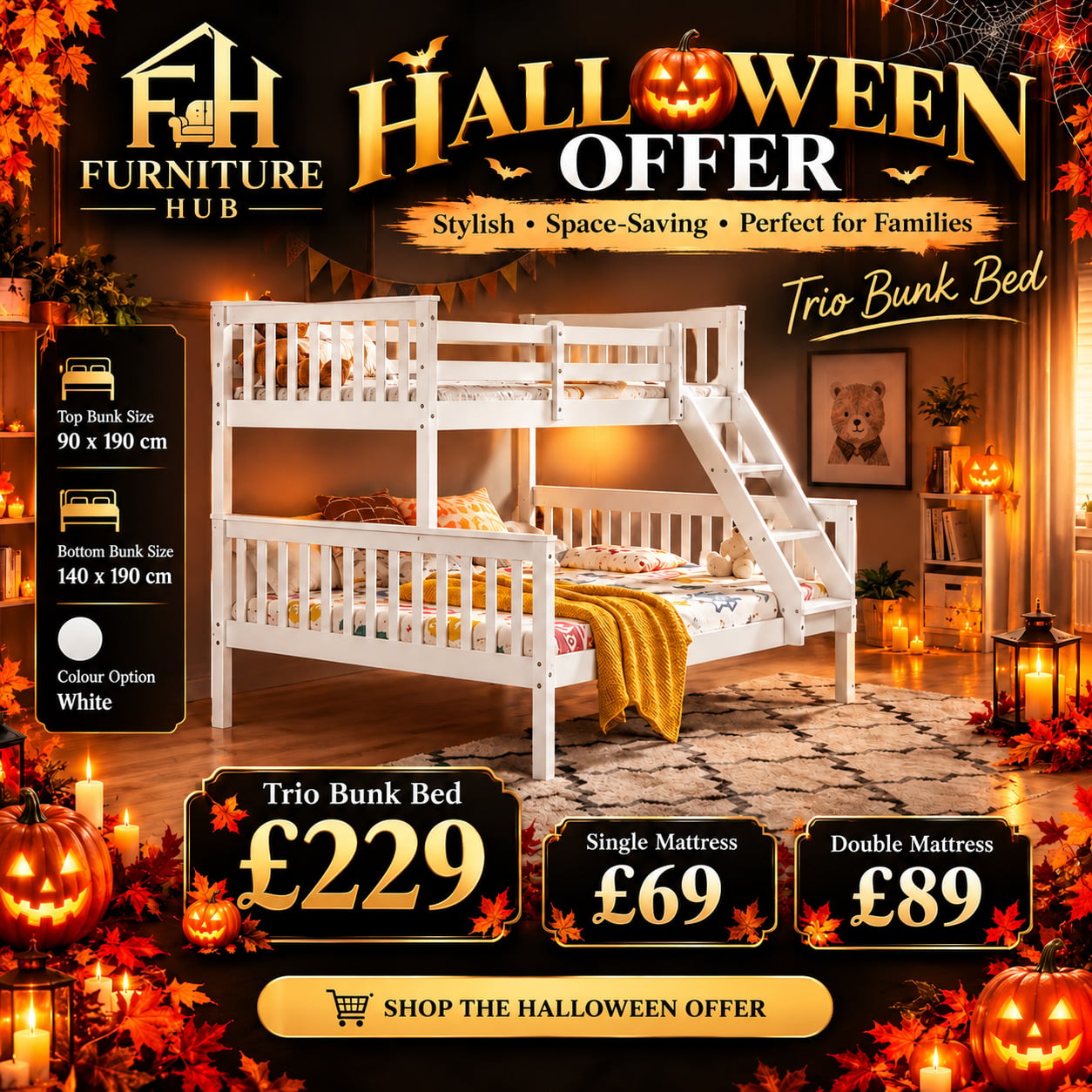 Lambeth Trio bunk bed