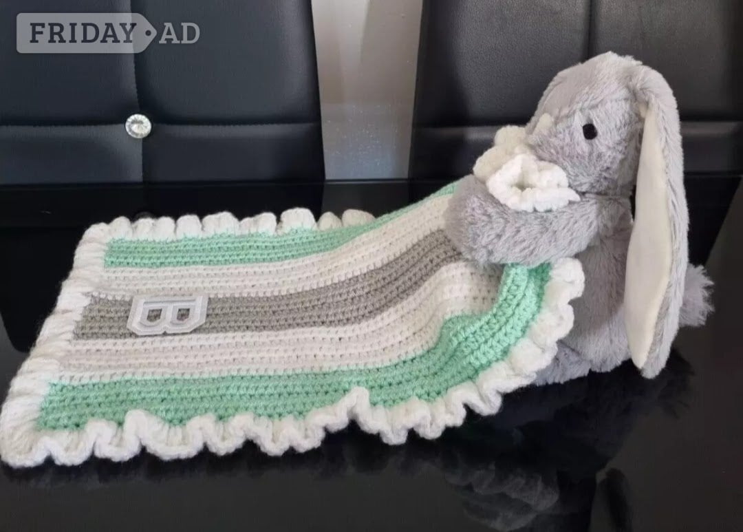 Gosport Crochet Baby Blanket, Personalised