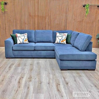 Luxury Dylan Corner Sofa -  Plush Velvet - All Sizes (L-Shape/U-S