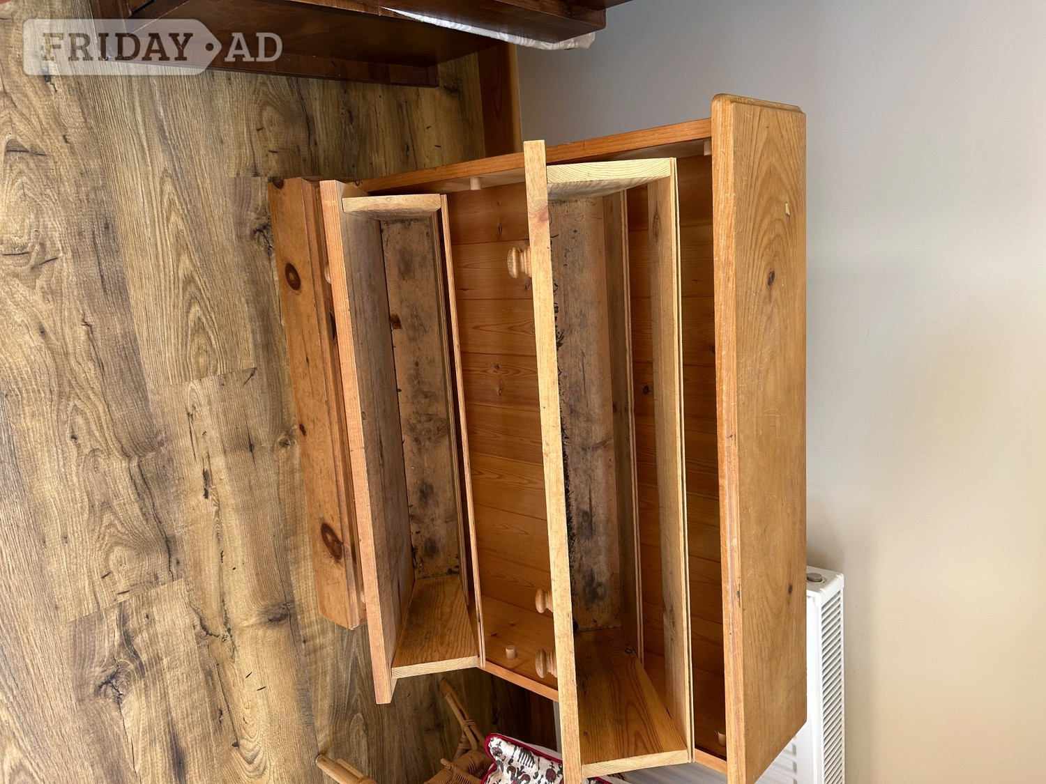 Pine shoe cupboard