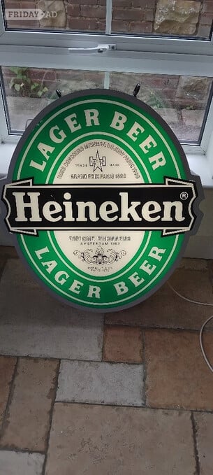 Heineken Original Illuminated Outdoor Pub Sign