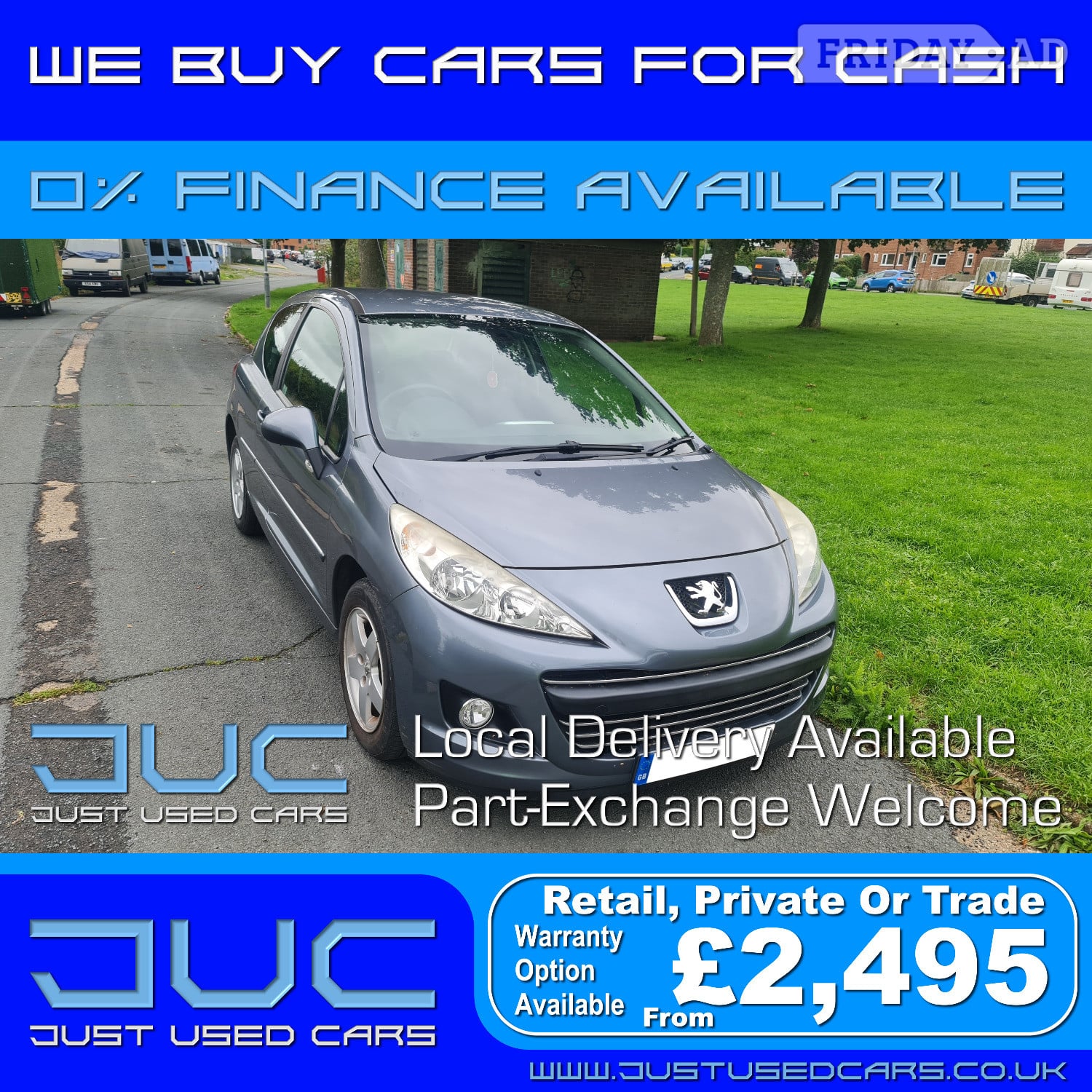 Peugeot 207 1.4 Sport (Manual Petrol) 59 Reg 2010 59,604 Miles in Lewes