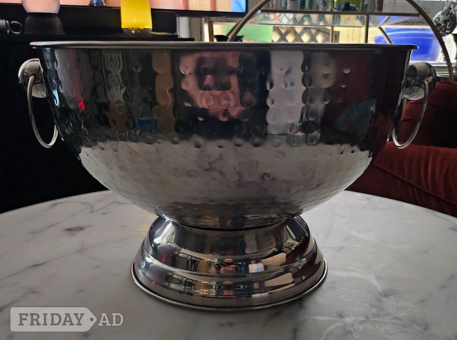  Hammered Stainless Steel Champagne/ice/beer bucket in Hove