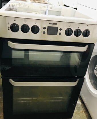Beko 60CM wide electric cooker with double oven 