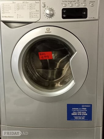 Indesit 8kg load water balance washing machine 