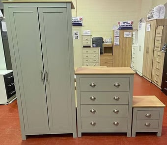 LANCASTER 3 PIECE BEDROOM SET - GREY