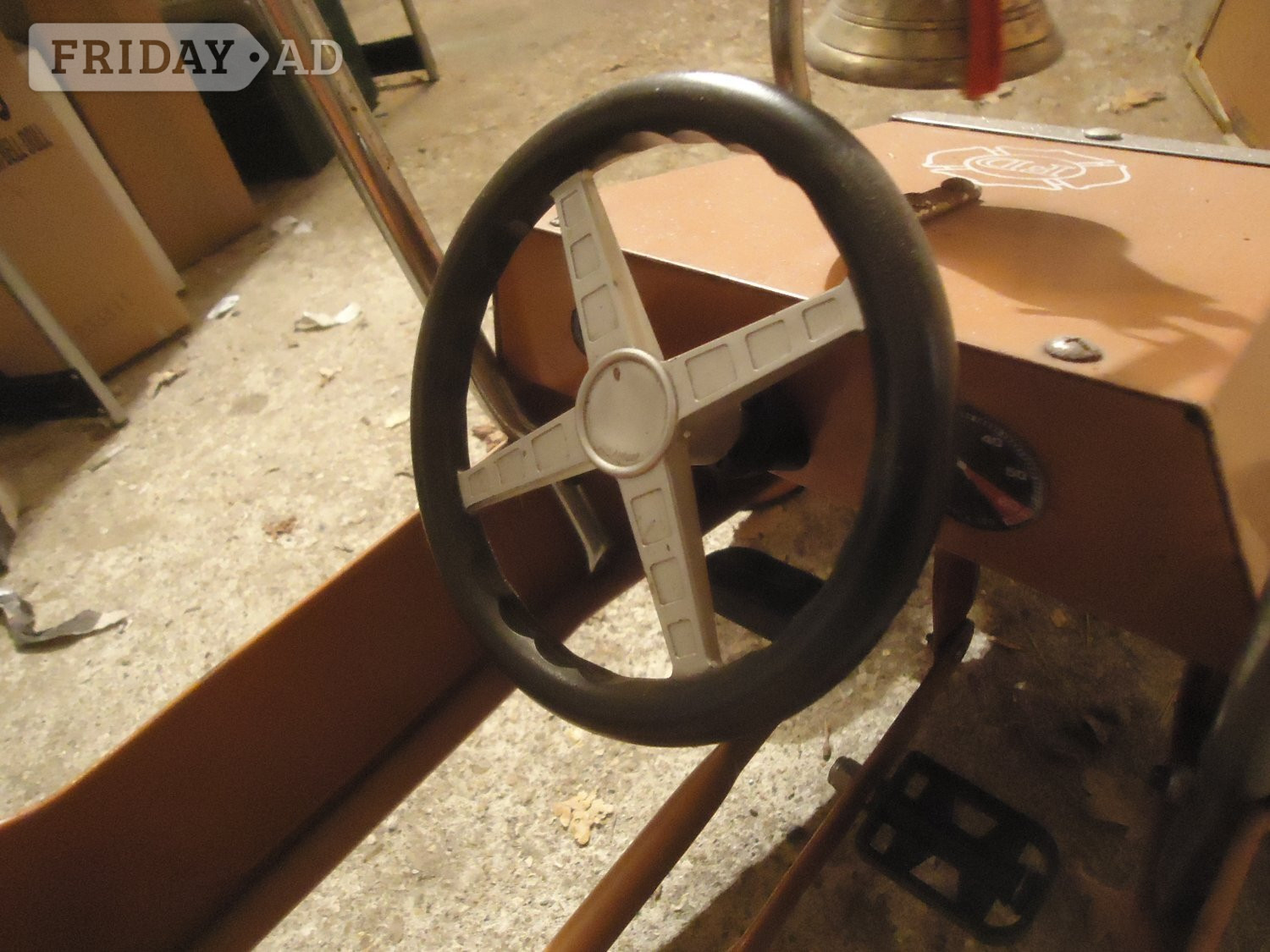 Farnham Vintage 1938 America Fire Truck Pedal Car, Good Working Order