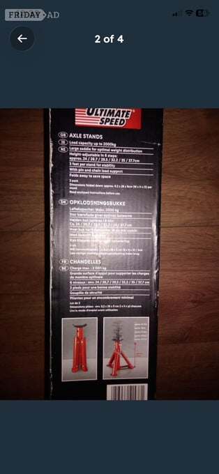 Car axle stand 