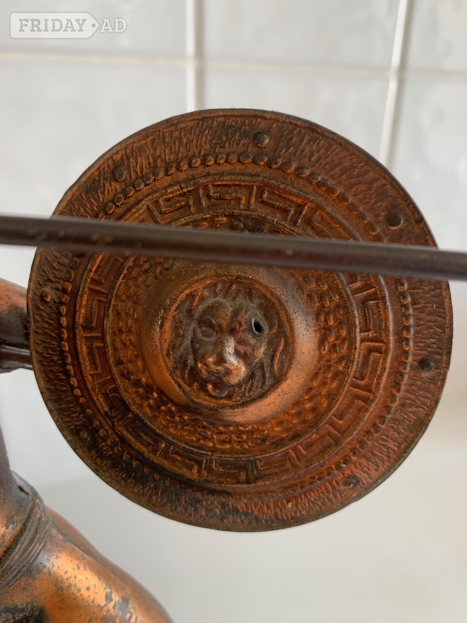 Stunning Bronze EFFECT REPLICA of Ancient Greek Warrior Leonides. - Antiques & Collectables