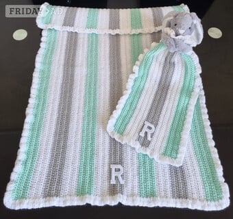 Crochet Baby Blanket, Personalised