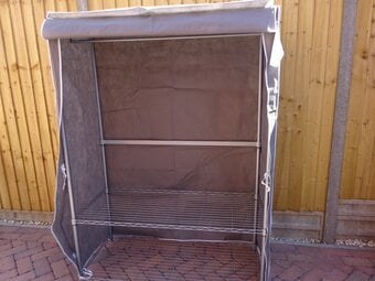 Argos Home Double Heavy Duty Covered Rail - Grey