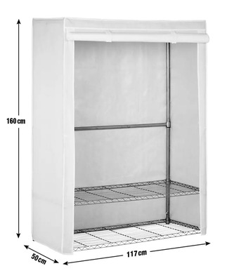 Lewes Argos Home Double Heavy Duty Covered Rail - Grey
