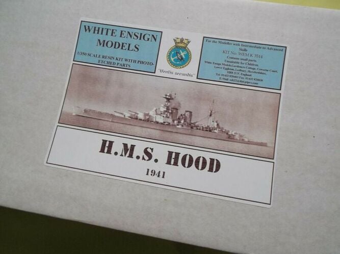 White Ensign Models - 'HMS Hood' 1941. Full hull version.