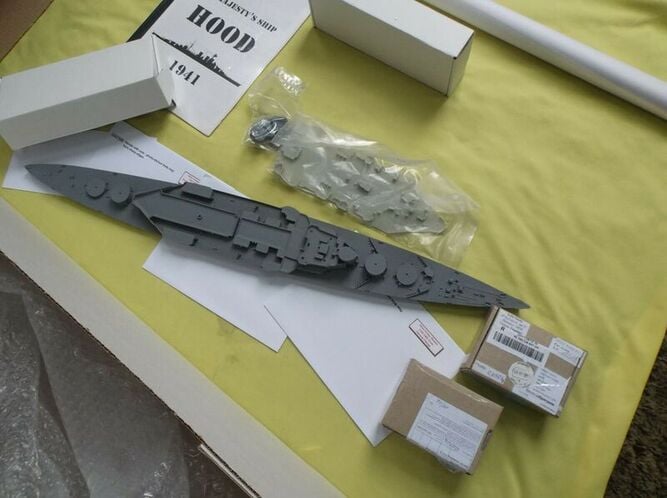 White Ensign Models - 'HMS Hood' 1941. Full hull version. - Antiques & Collectables