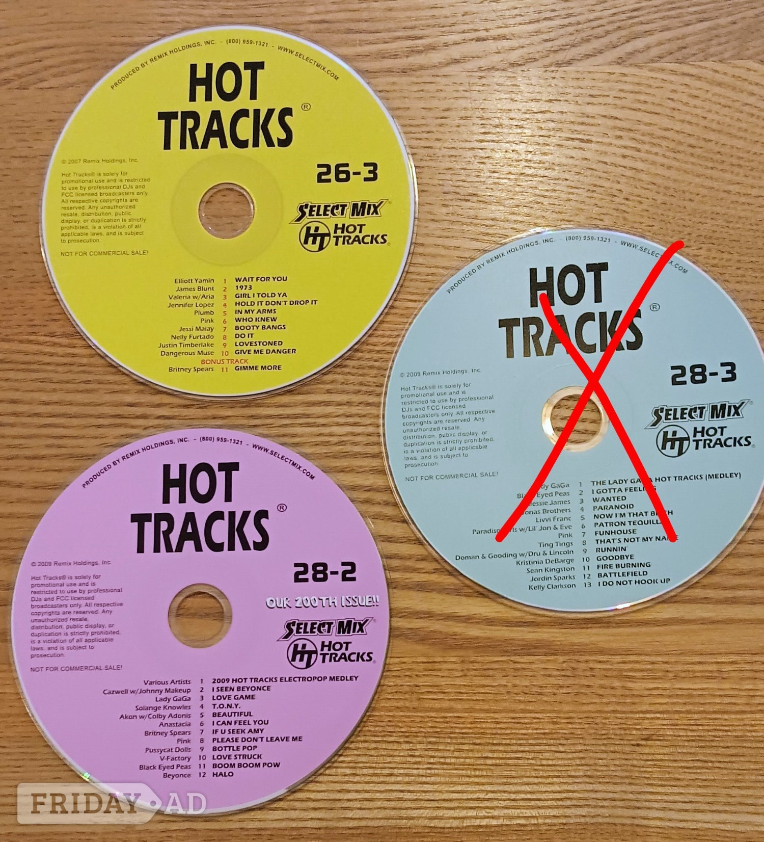 2 Hot Tracks DJ Only CDs.   in Rotherham