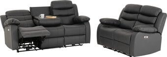 Roma electric Recliners with fold down drinks holder.