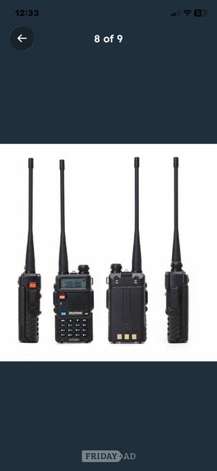Baofeng UV-5R Walkie Talkies UHF VHF Dual Band Two-Way Radio