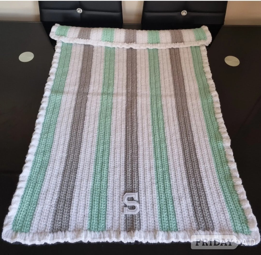 Crochet Baby Blanket, Personalised