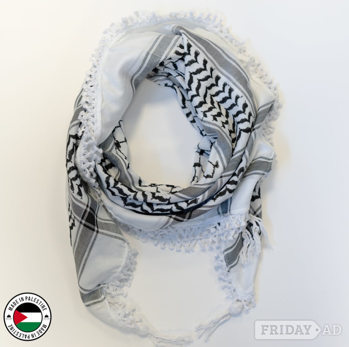 Authentic Palestinian Hirbawi Kufiya | Buy Now in Birmingham