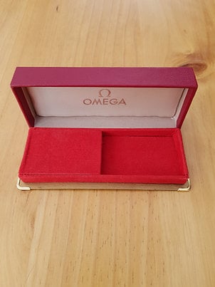 Omega 1960s vintage watch box.
