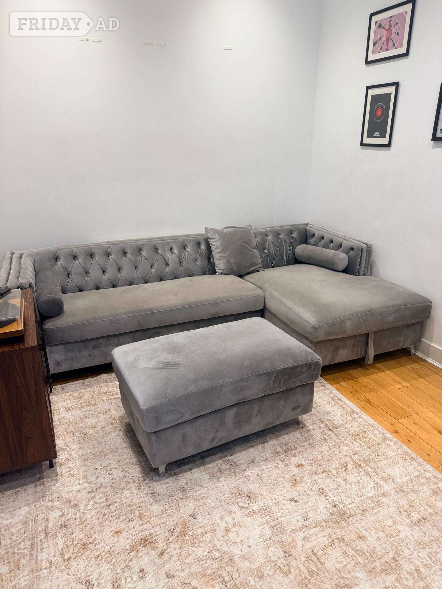 Corner sofa bed with foot stole £220