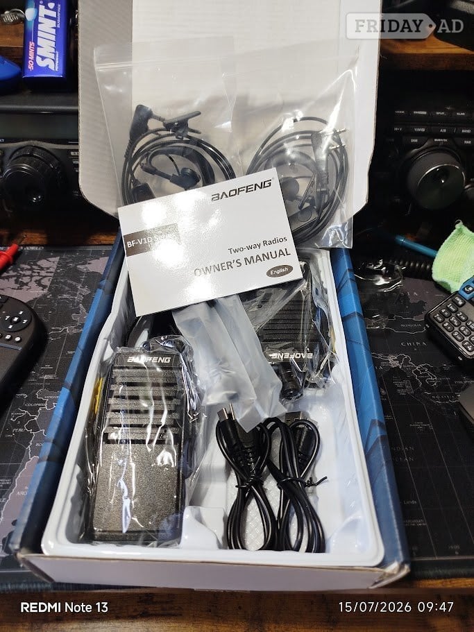 Steyning Baofeng BF-V1D 2 Pack, Two-Way UHF Radios with USB-C Charging, 