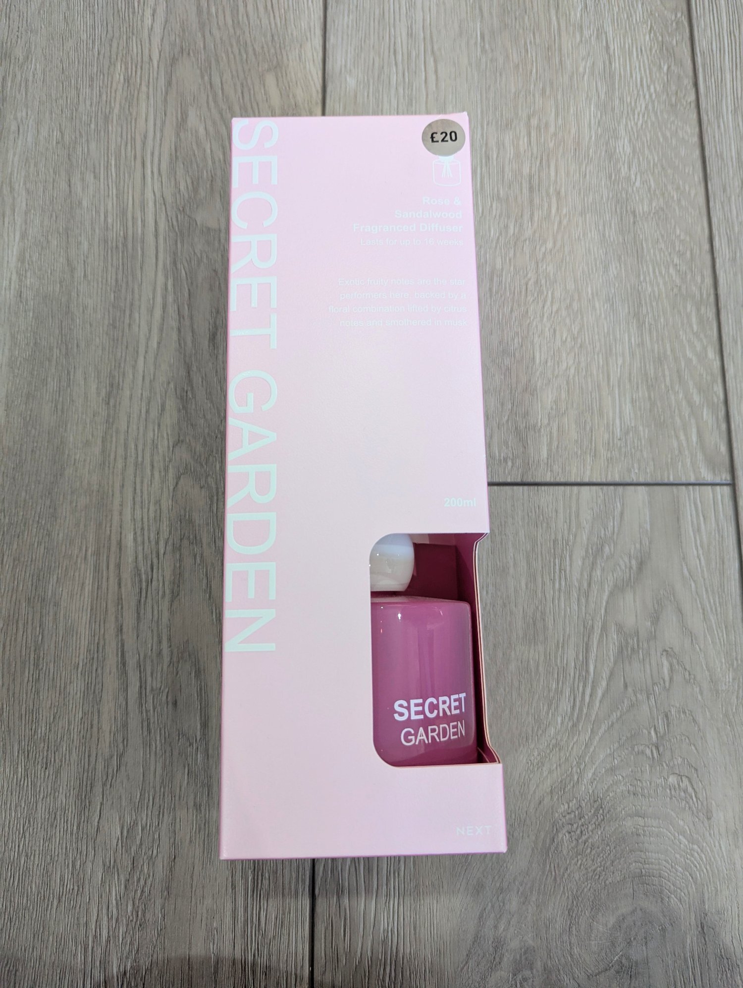 BNWT NEXT secret garden rose and sandalwood reed diffuser  - Home Decor in Redhill