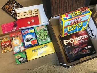 Board Games - Pictionary, Pointless, shut the box and more