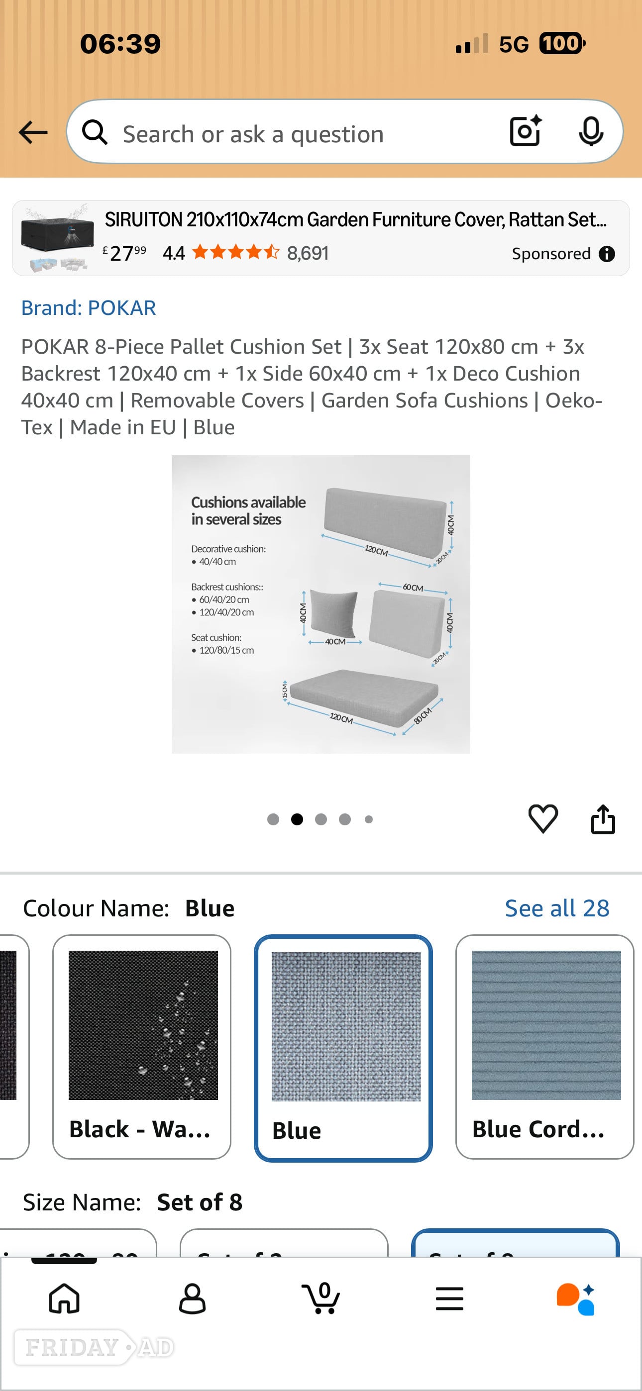 Cushions for pallet style furniture 