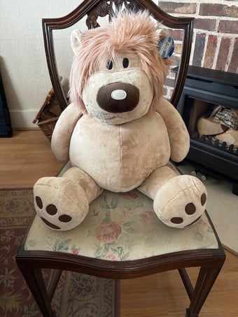 Mon Ami very large soft plush Lion teddy NEW with tags